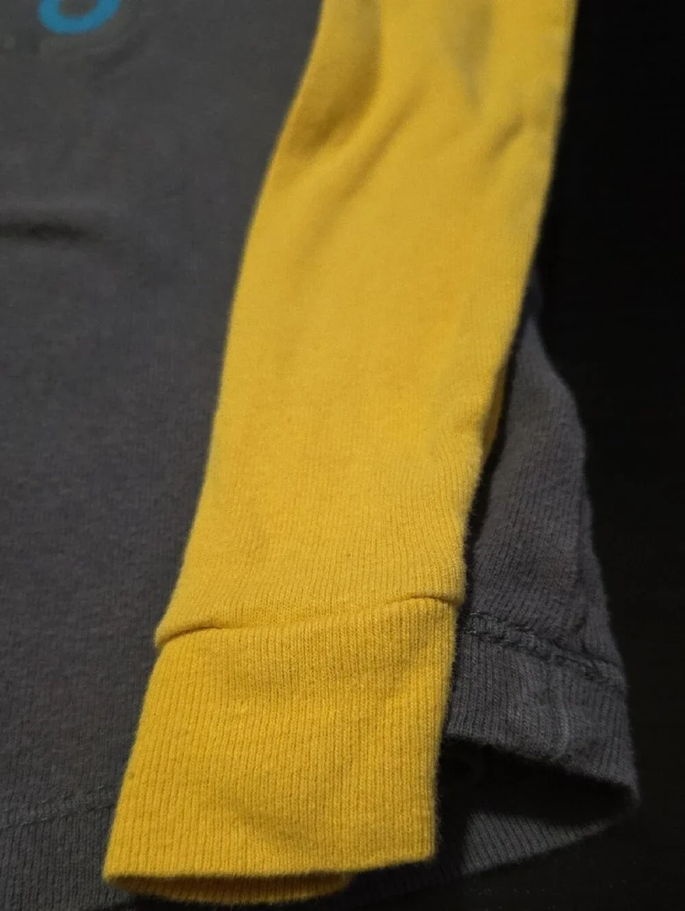 wonder nation Yellow & Gray Construction Raglan Pajama Set